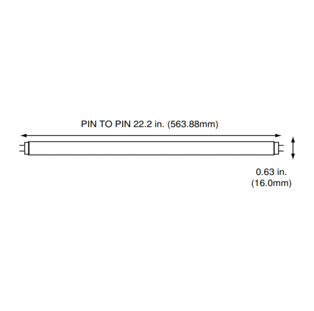 24 Inch 24W 4100K Cool White T5 Fluorescent Bulb Pack of 6 C1798