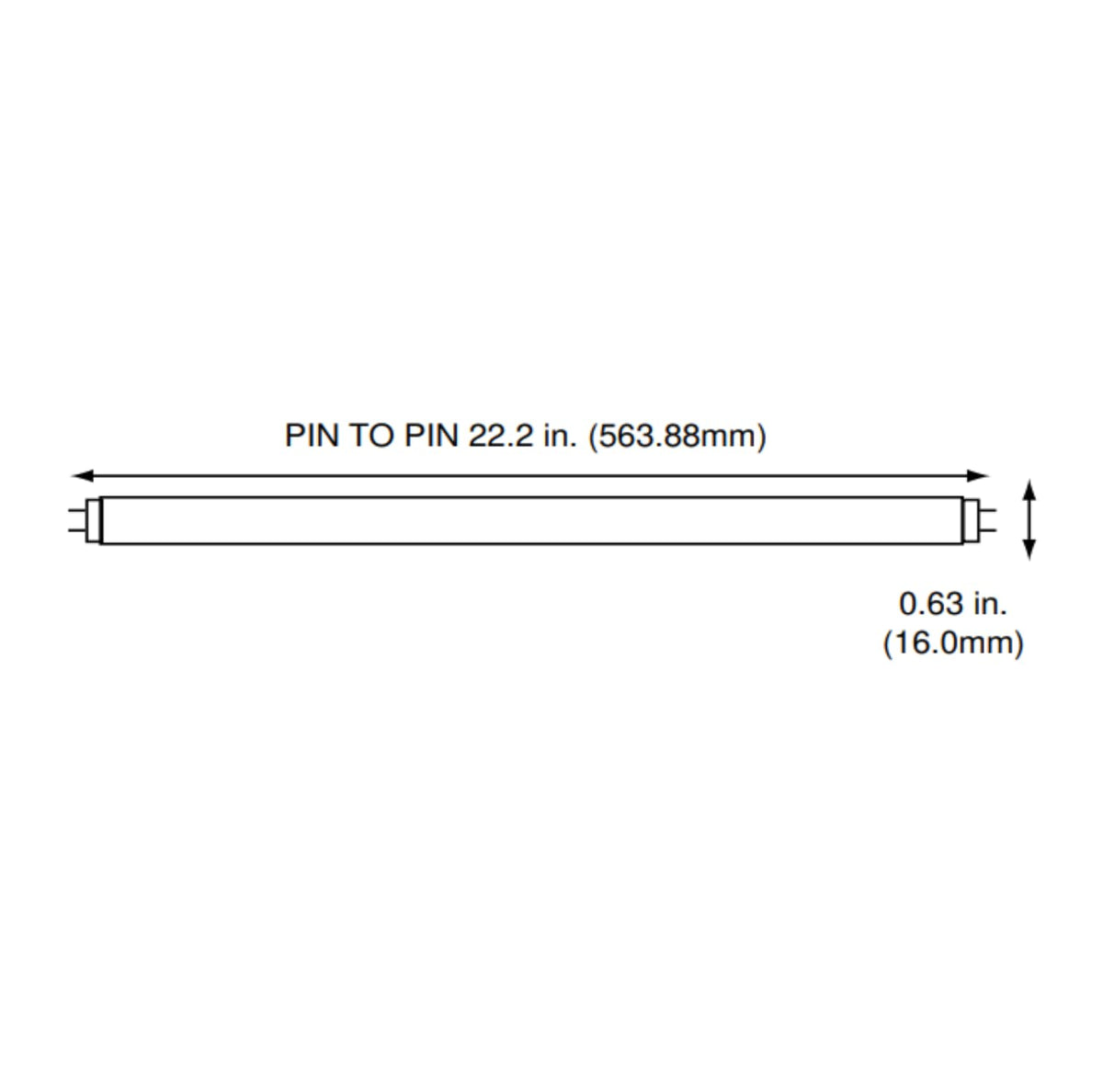 24 Inch 24W 4100K Cool White T5 Fluorescent Bulb Pack of 6 C1798