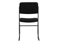 Black Fabric Stackable Chair with Sled Base Y8815