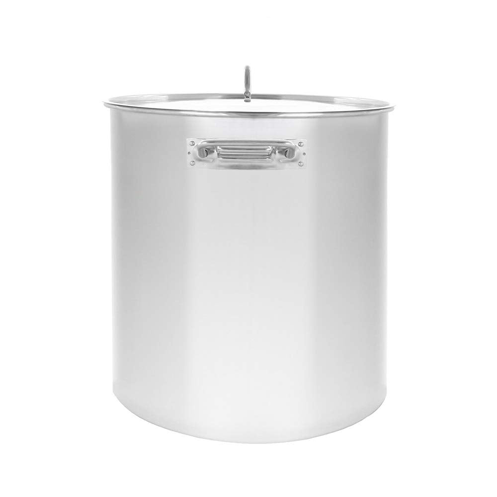 60QT Polished Stainless Steel Stock Pot with Lid C735