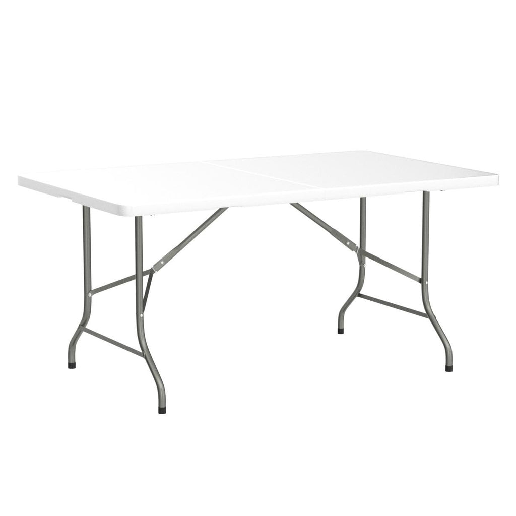 6ft White Plastic Folding Table B7882