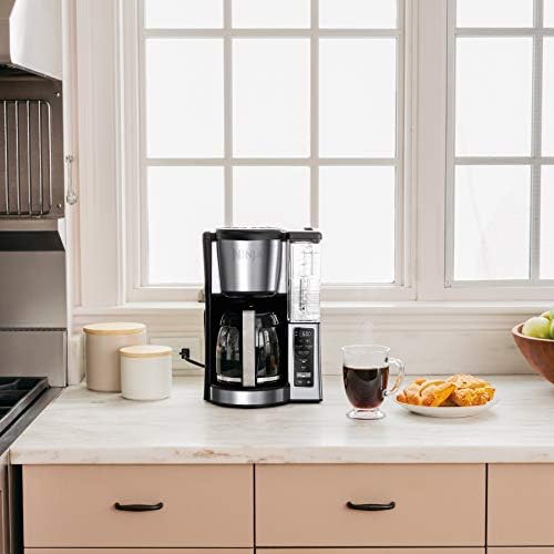 12-Cup Programmable Coffee Maker, 60 oz, Black/Stainless Steel Q1717
