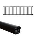 36 in. H x 8 ft. W Aluminum Deck Railing Kit with Black Powder-Coated Finish A8744