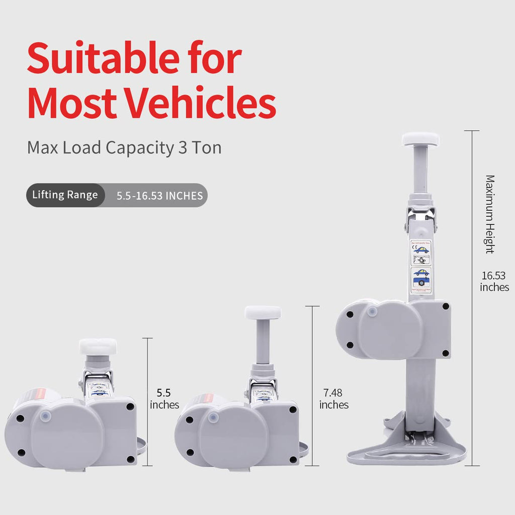 Electric Car Jack 3 Ton 12V Scissor Jack with Impact Wrench Z1960