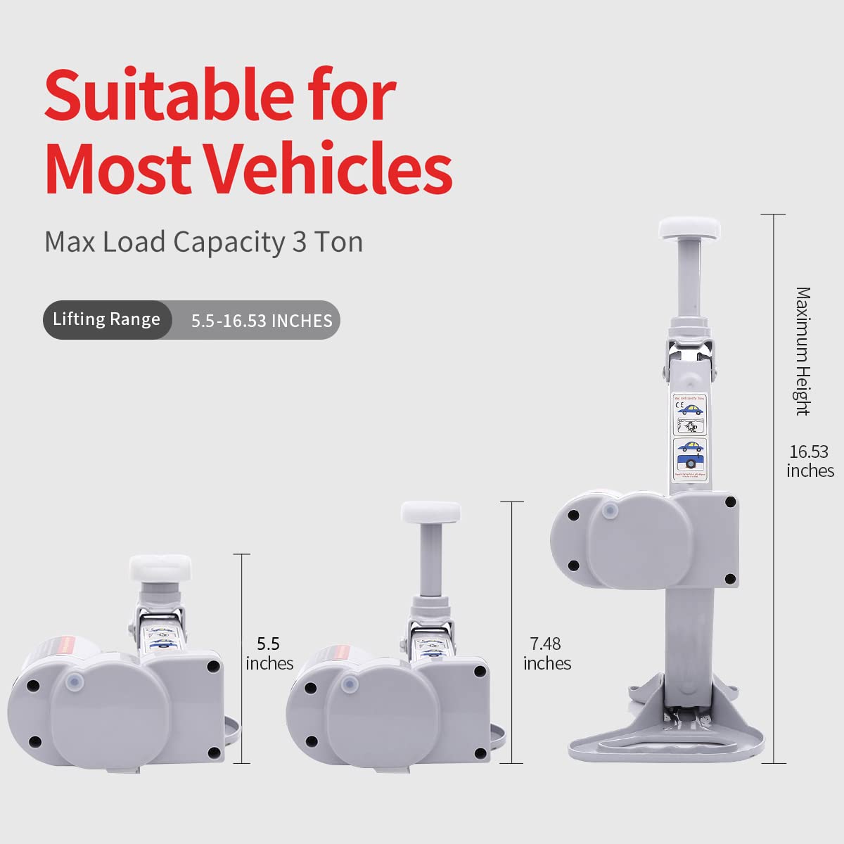 Electric Car Jack 3 Ton 12V Scissor Jack with Impact Wrench Z1960