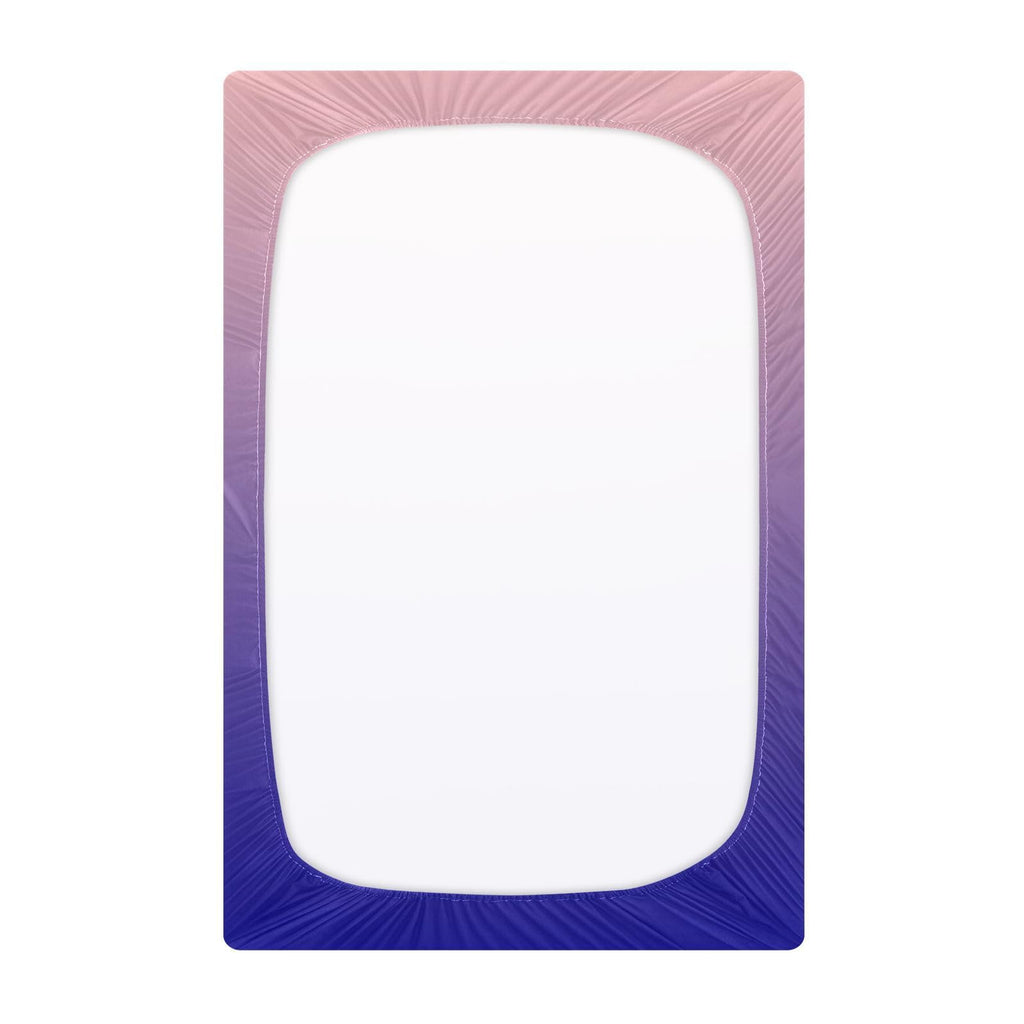 Dark Blue Pink Fitted Crib Sheet Microfiber P1216
