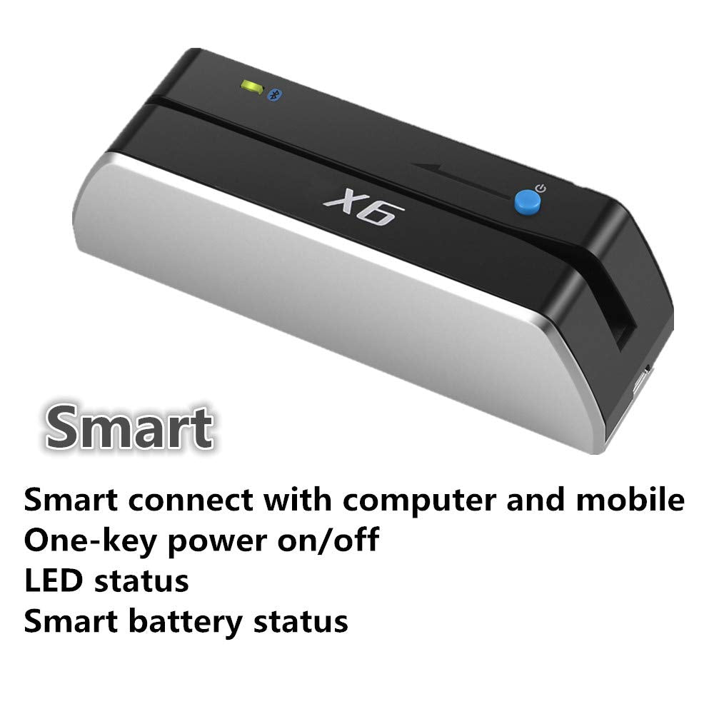 Bluetooth Magnetic Card Reader Writer USB 3 Tracks B29341