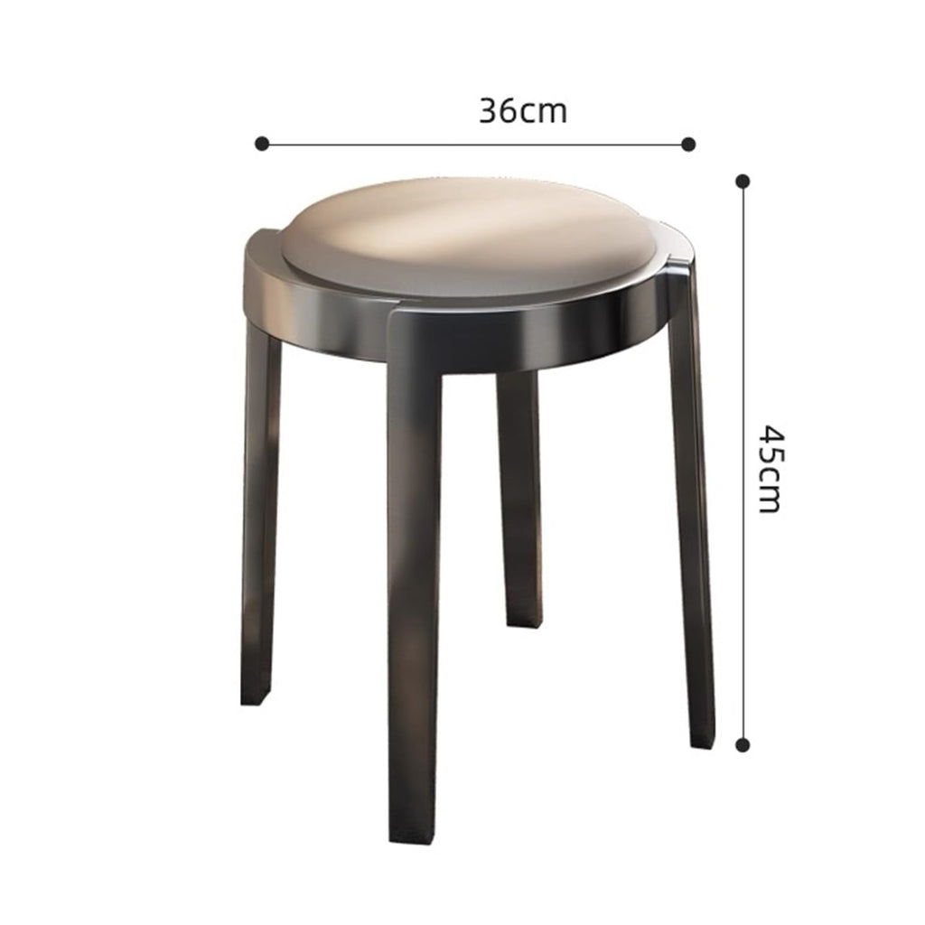 Round Stackable Stainless Steel Stools G745352