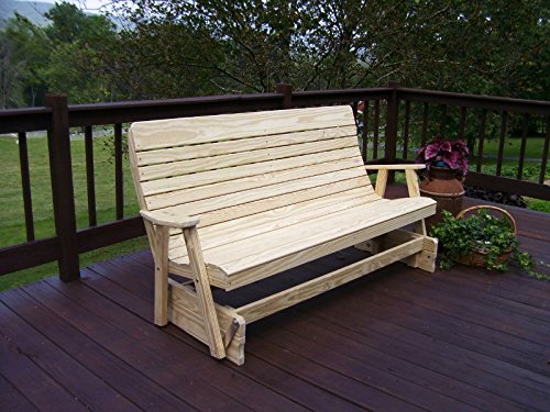 5' Pine Patio Glider Bench P6243