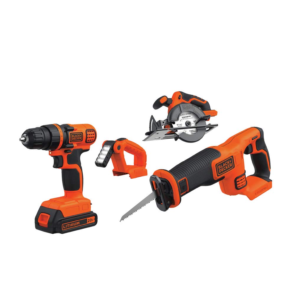 20V MAX 4-Tool Cordless Power Tool Combo Kit with 2 Batteries and Charger P43580
