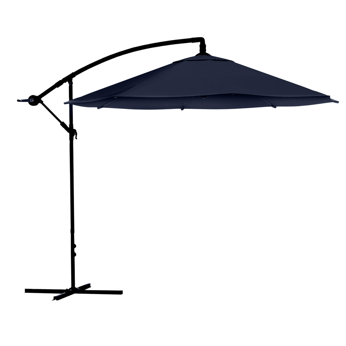 10 Ft Offset Cantilever Patio Umbrella with Cross Base Q5183