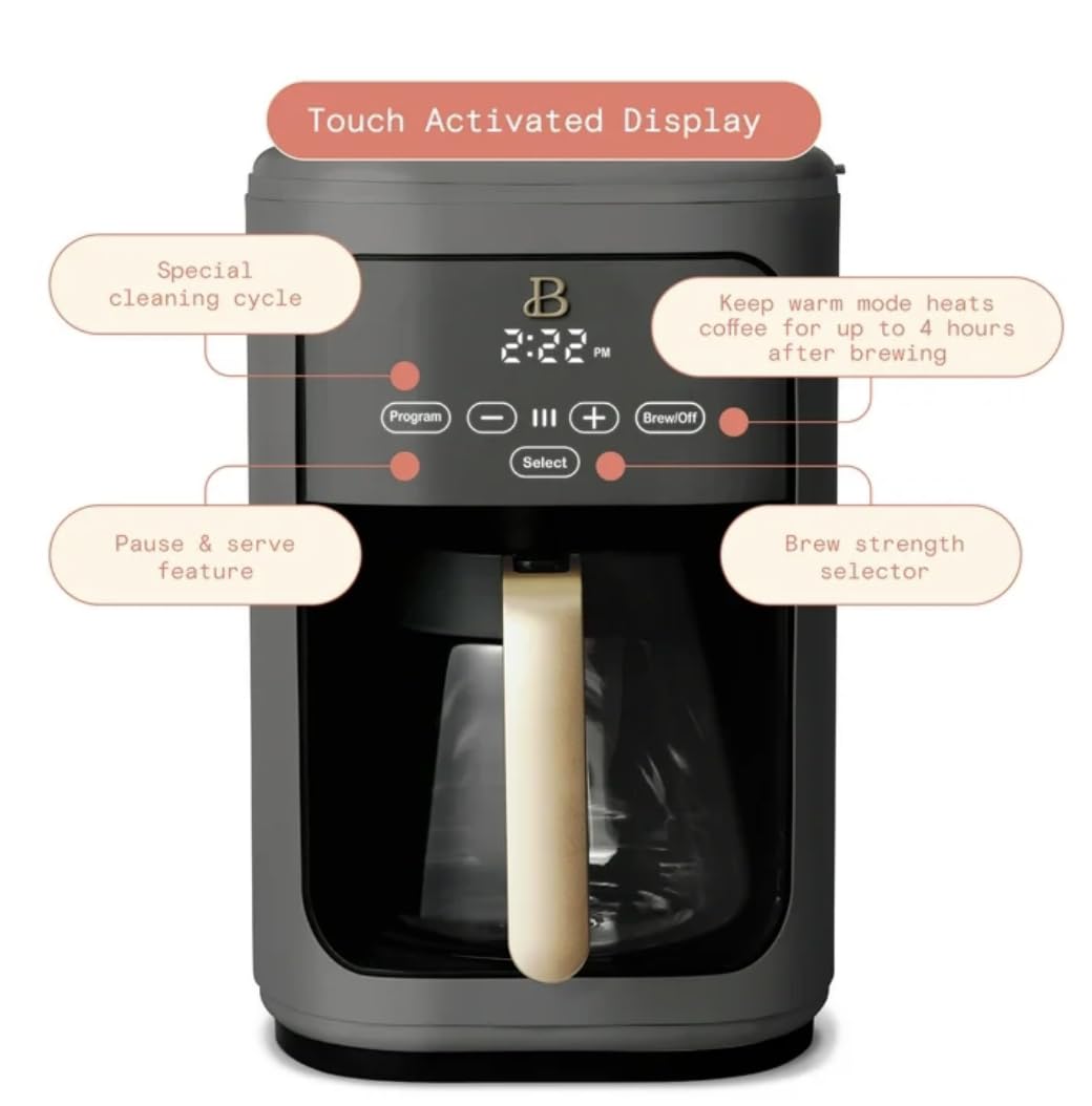 14-Cup Programmable Drip Coffee Maker with Reusable Filter T767587