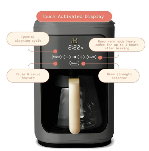 14-Cup Programmable Drip Coffee Maker with Reusable Filter T767587