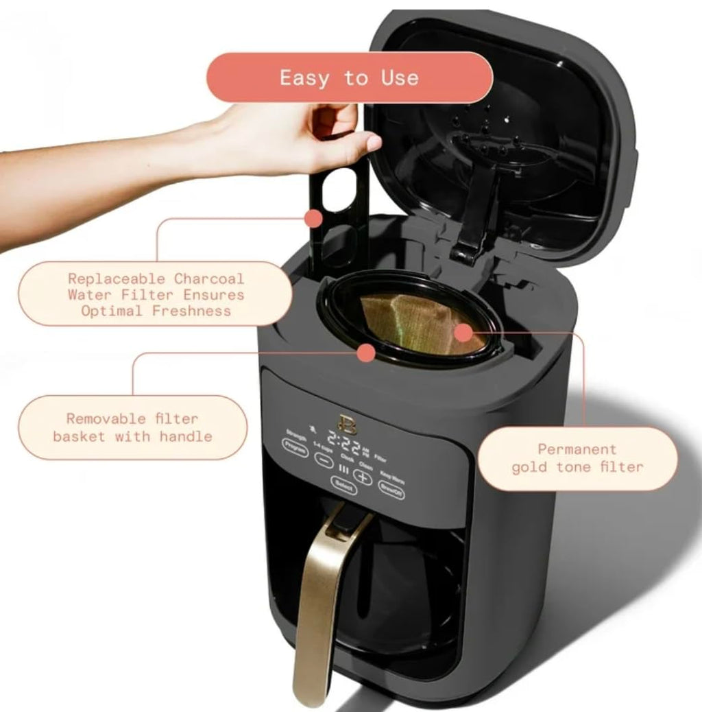 14-Cup Programmable Drip Coffee Maker with Reusable Filter T767587