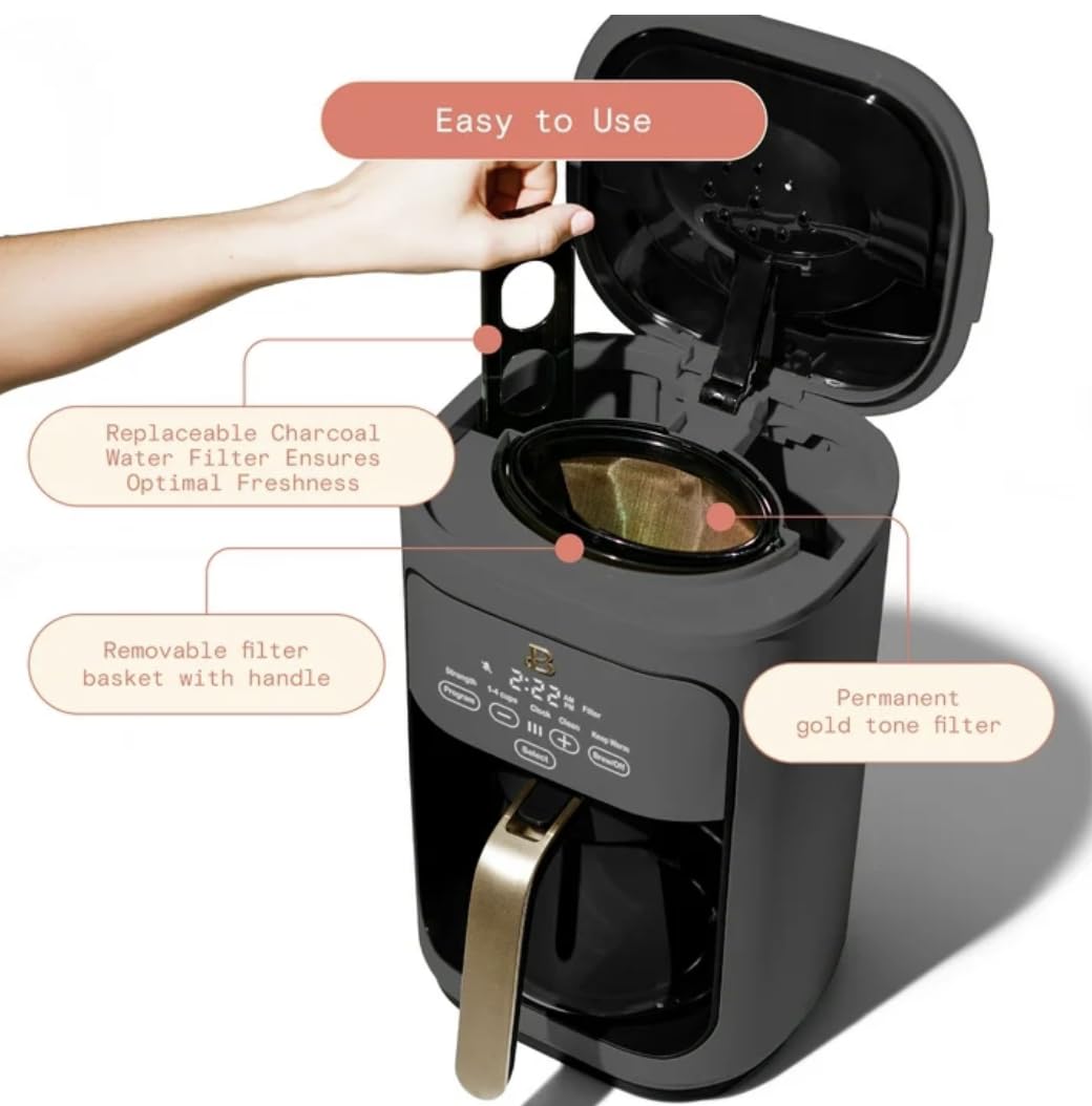 14-Cup Programmable Drip Coffee Maker with Reusable Filter T767587
