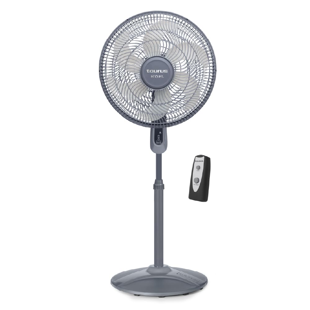16” Pedestal Fan with Remote, Oscillating Standing Fan N77327