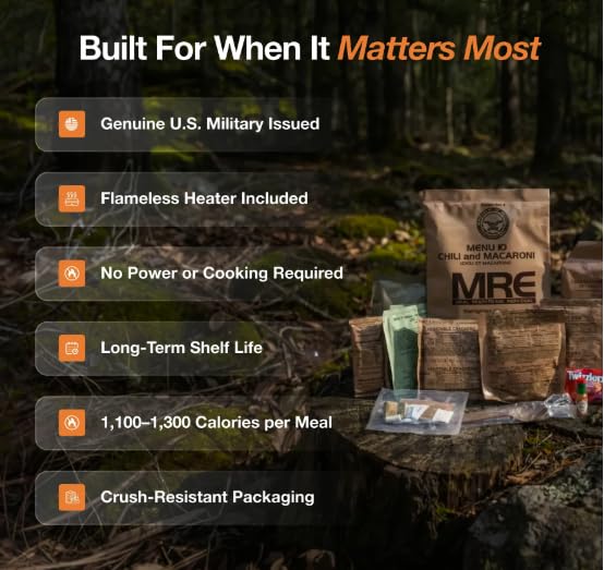 Emergency Food Supply Freeze Dried Ready Meals Variety Pack of 48 F99279