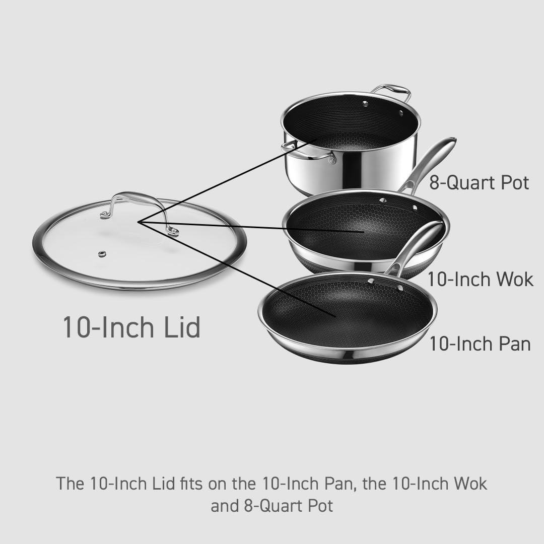 10" Tempered Glass Lid U849