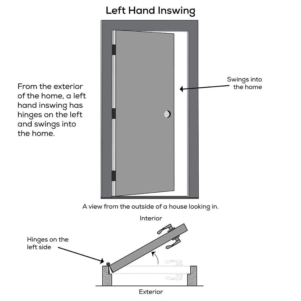 Steel Primed Left Hand In-Swing 15 Lite Clear Glass Front Door H9686