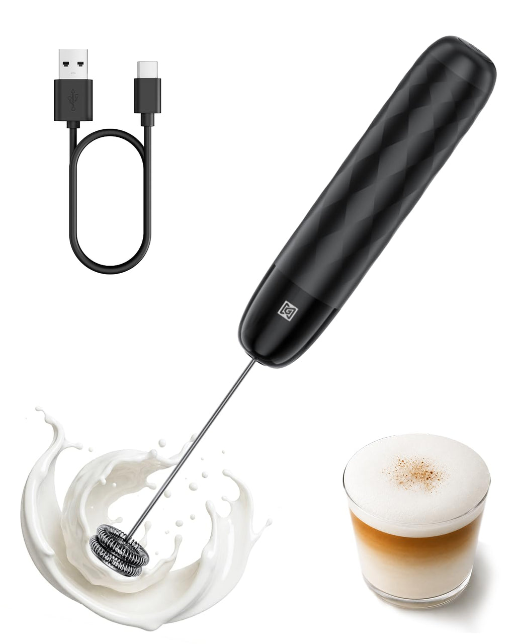 Rechargeable Milk Frother with Detachable Wand S54090