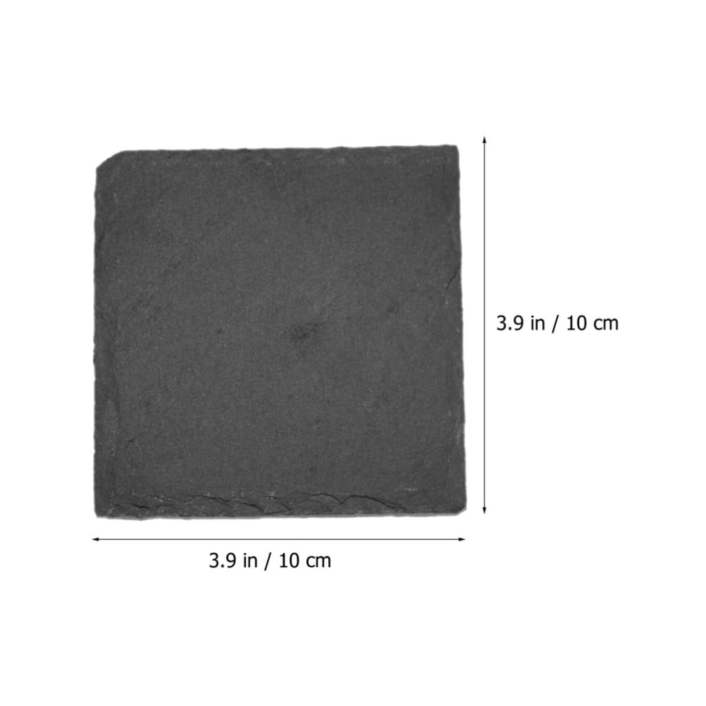 12pcs Natural Stone Square Coasters Set W792
