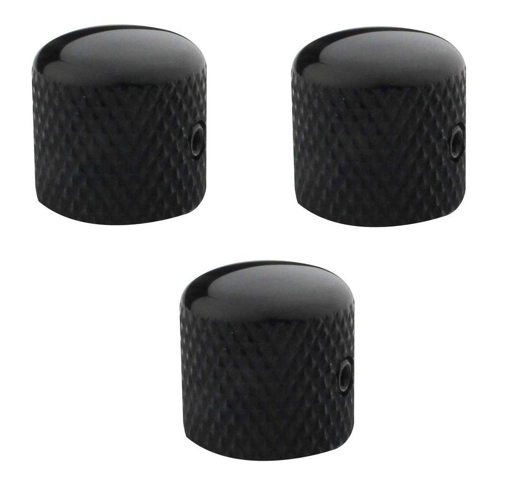 Black Metal Dome Control Knob 3Pcs T71276