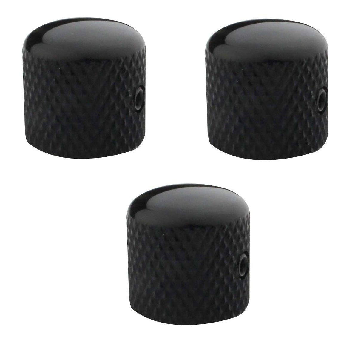 Black Metal Dome Control Knob 3Pcs T71276