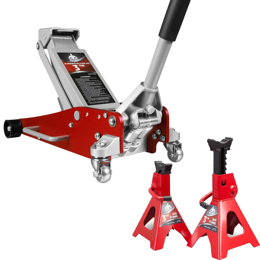 3 Ton Low Profile Aluminum and Steel Car Jack with Jack Stand D327935