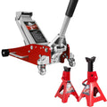 3 Ton Low Profile Aluminum and Steel Car Jack with Jack Stand D327935