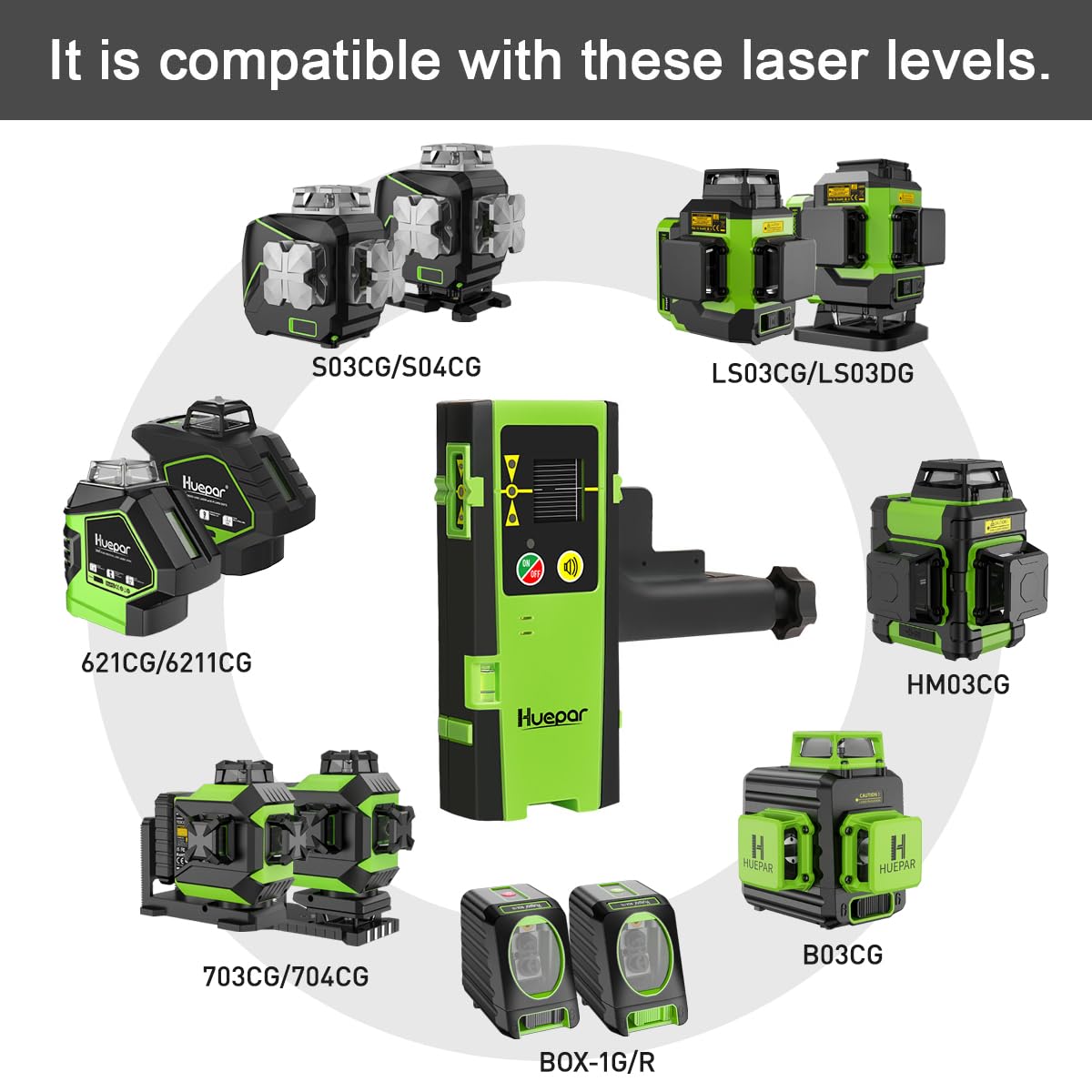 Laser Detector Green Red Beams 200Ft S6878
