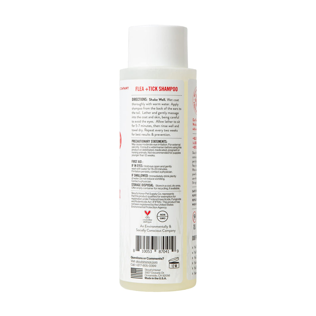 Natural Flea and Tick Dog Shampoo 16 oz K161520