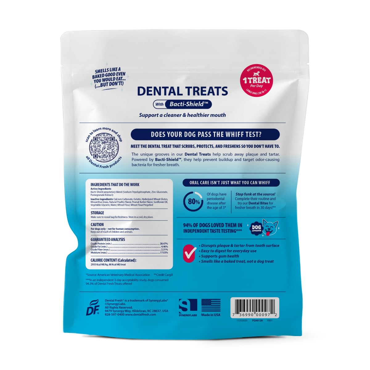 15 Ct Dental Treat Sticks for Large Dogs R6896