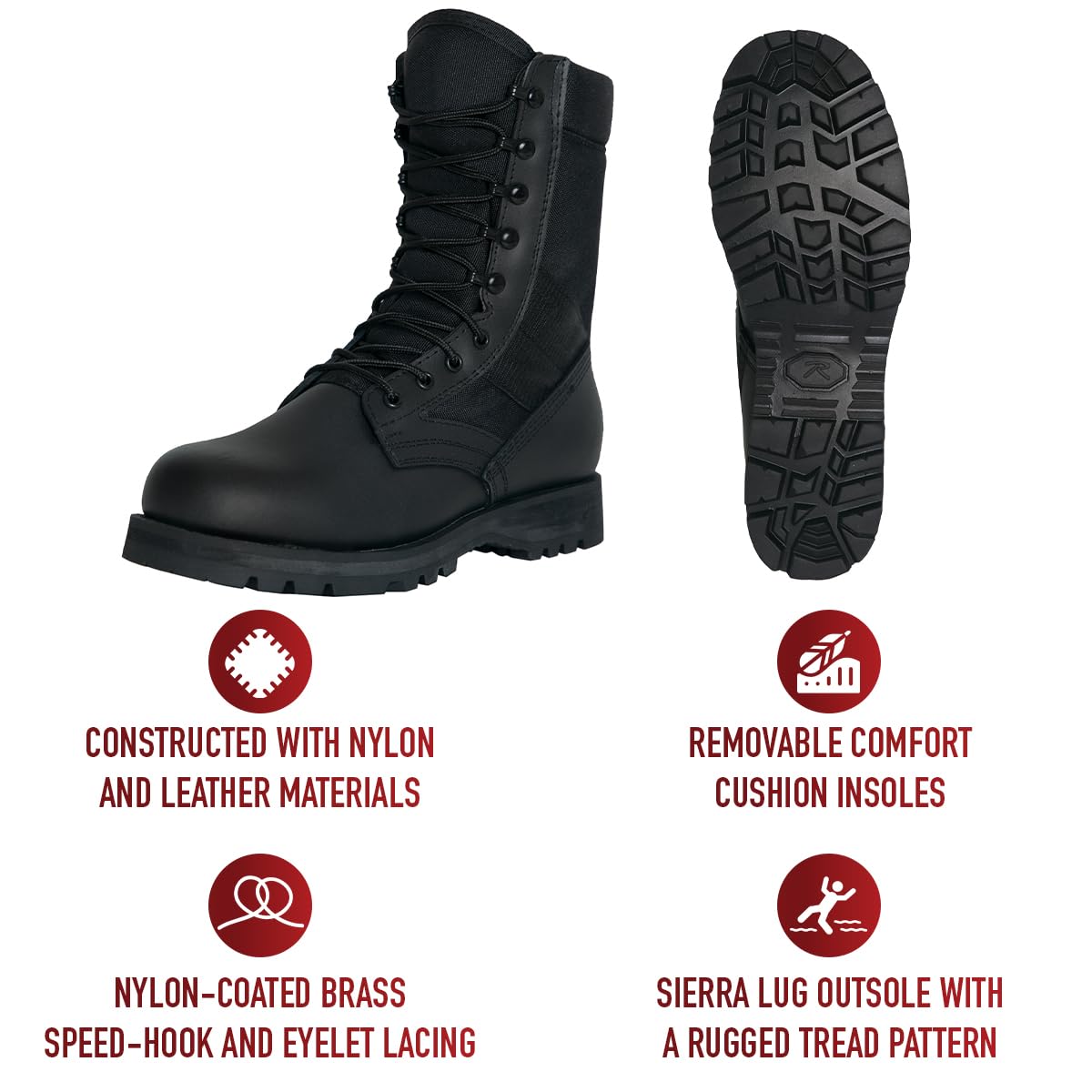 8 Inch Tactical Boots J143