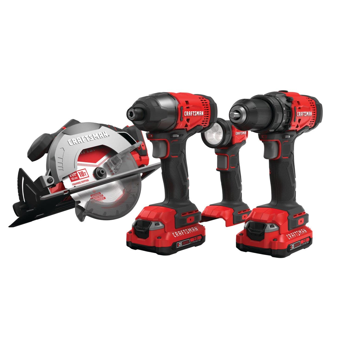 Cordless Power Tool Kit with Circular Saw Impact Driver Drill I220