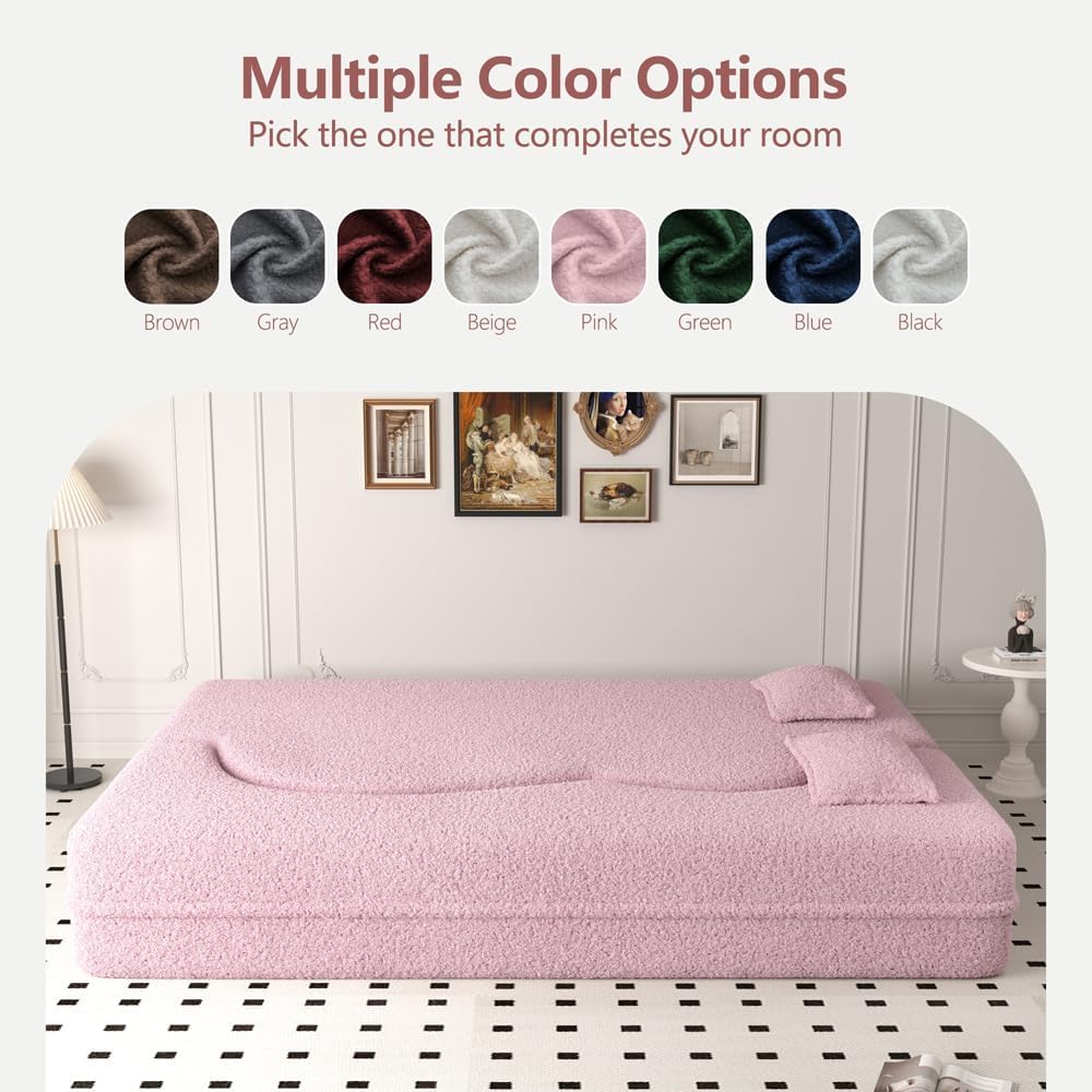 Dark Grey Convertible Futon Sofa Bed O645