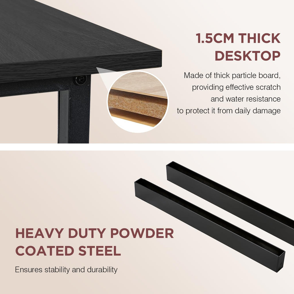 39 Inch Black Computer Desk H35311