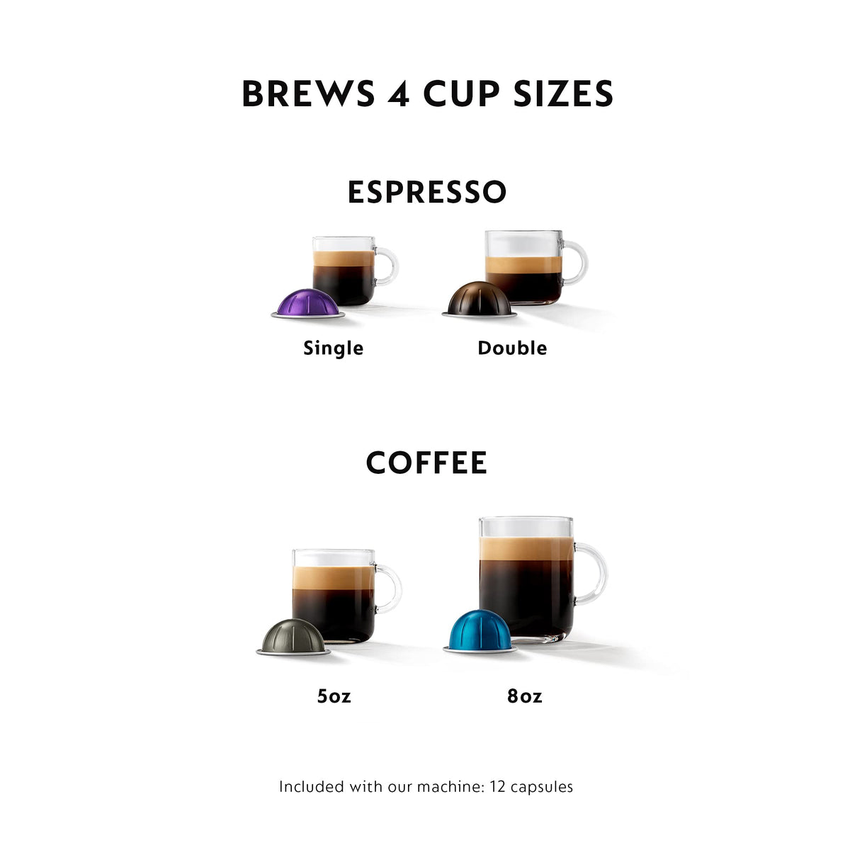 Matte Black Coffee and Espresso Maker N134