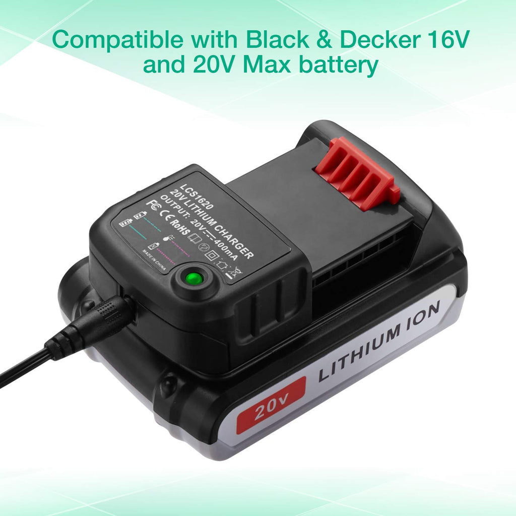 2 Pack 20V MAX 3.0Ah Replacement Battery with Charger J7827
