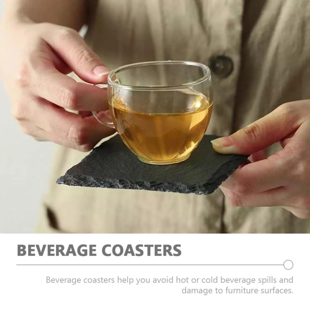 12pcs Natural Stone Square Coasters Set W792