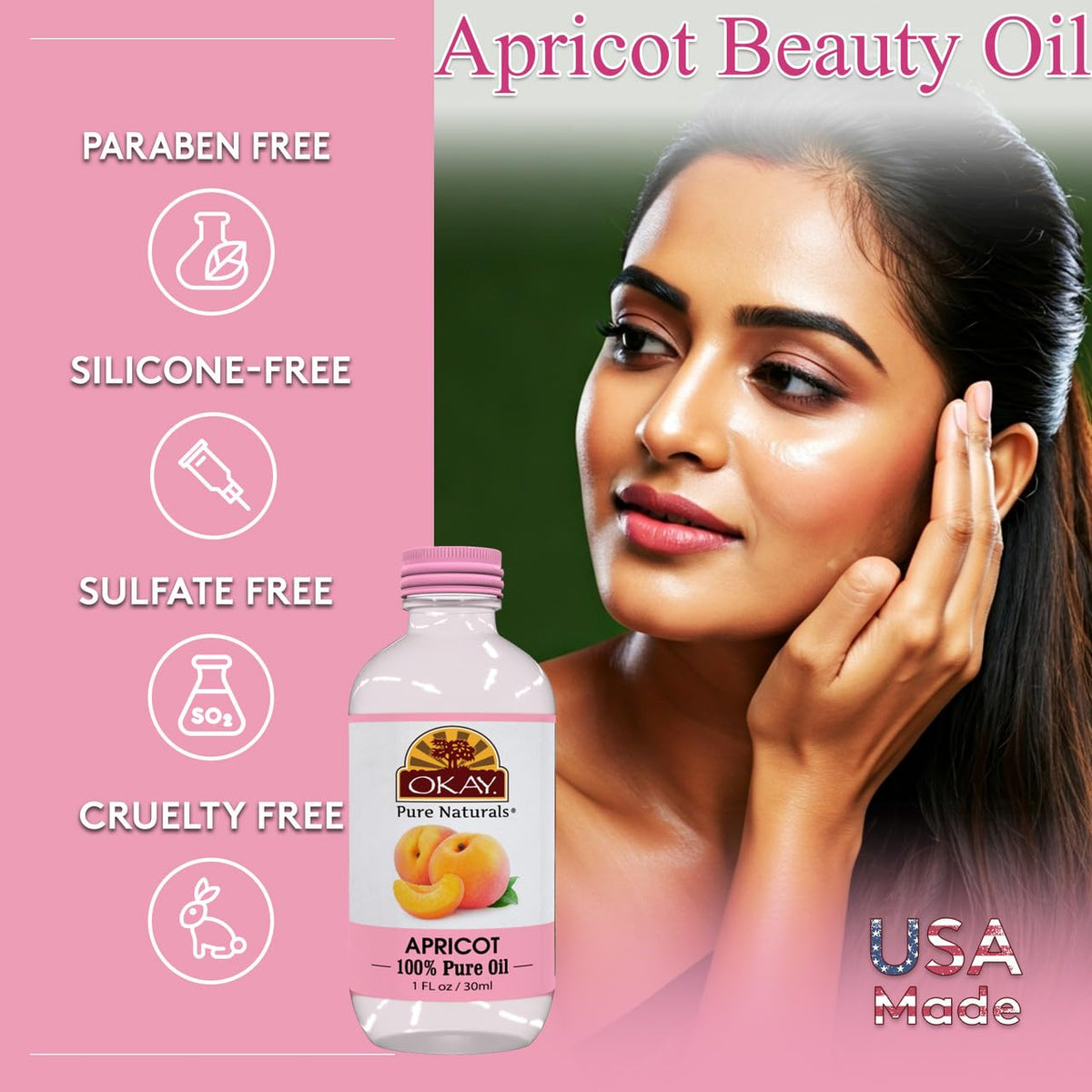 100% Pure Apricot Oil 1 oz A18865