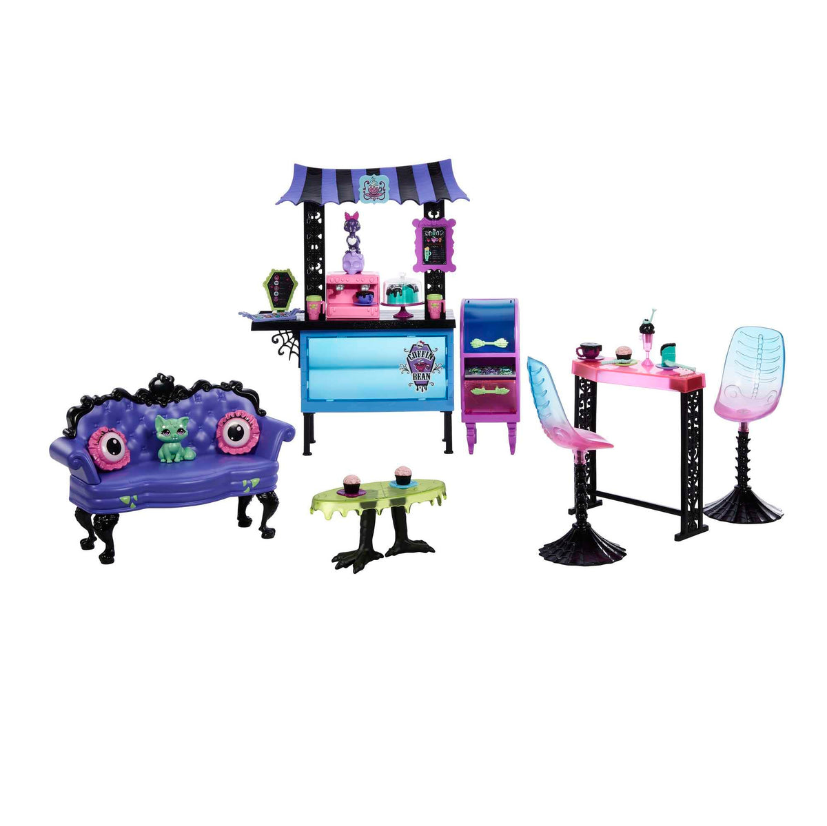 Playset with Cafe Furniture & Coffee Shop Accessories Y9156