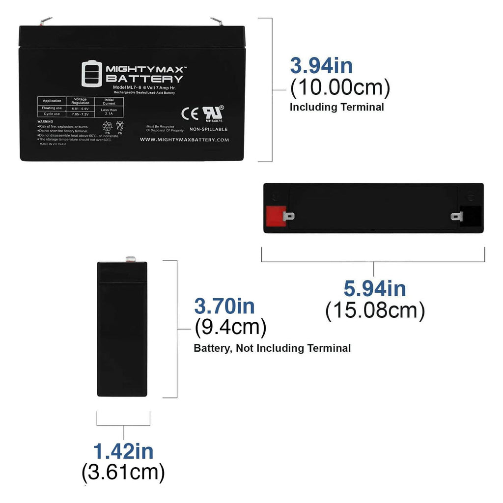 6V 7Ah SLA Battery P306