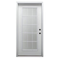 Steel Primed Left Hand In-Swing 15 Lite Clear Glass Front Door H9686