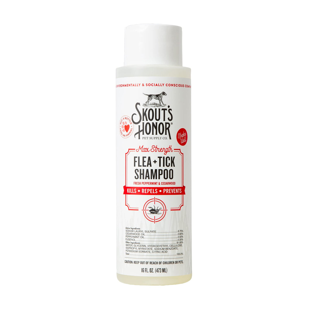 Natural Flea and Tick Dog Shampoo 16 oz K161520
