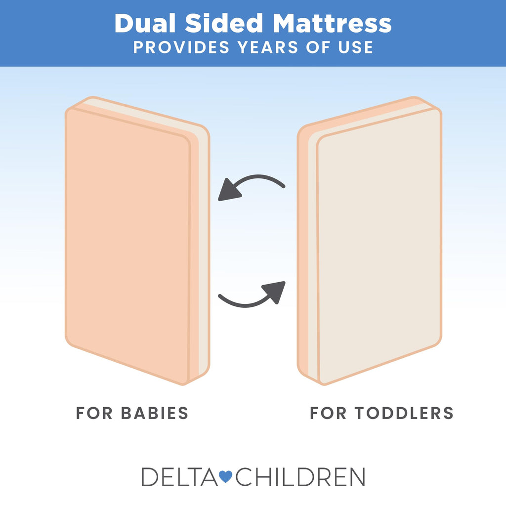 Apricot White Breathable Baby Crib & Toddler Mattress V6992