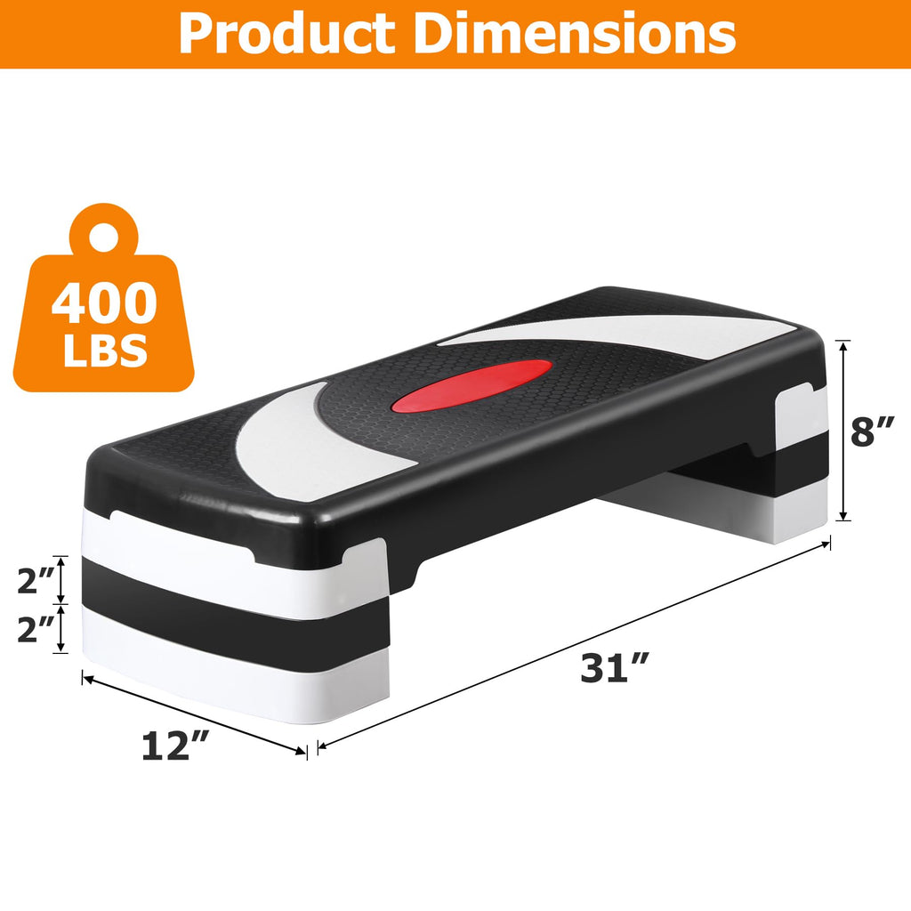 30'' Adjustable Non-Slip Aerobics Stepper Y556656