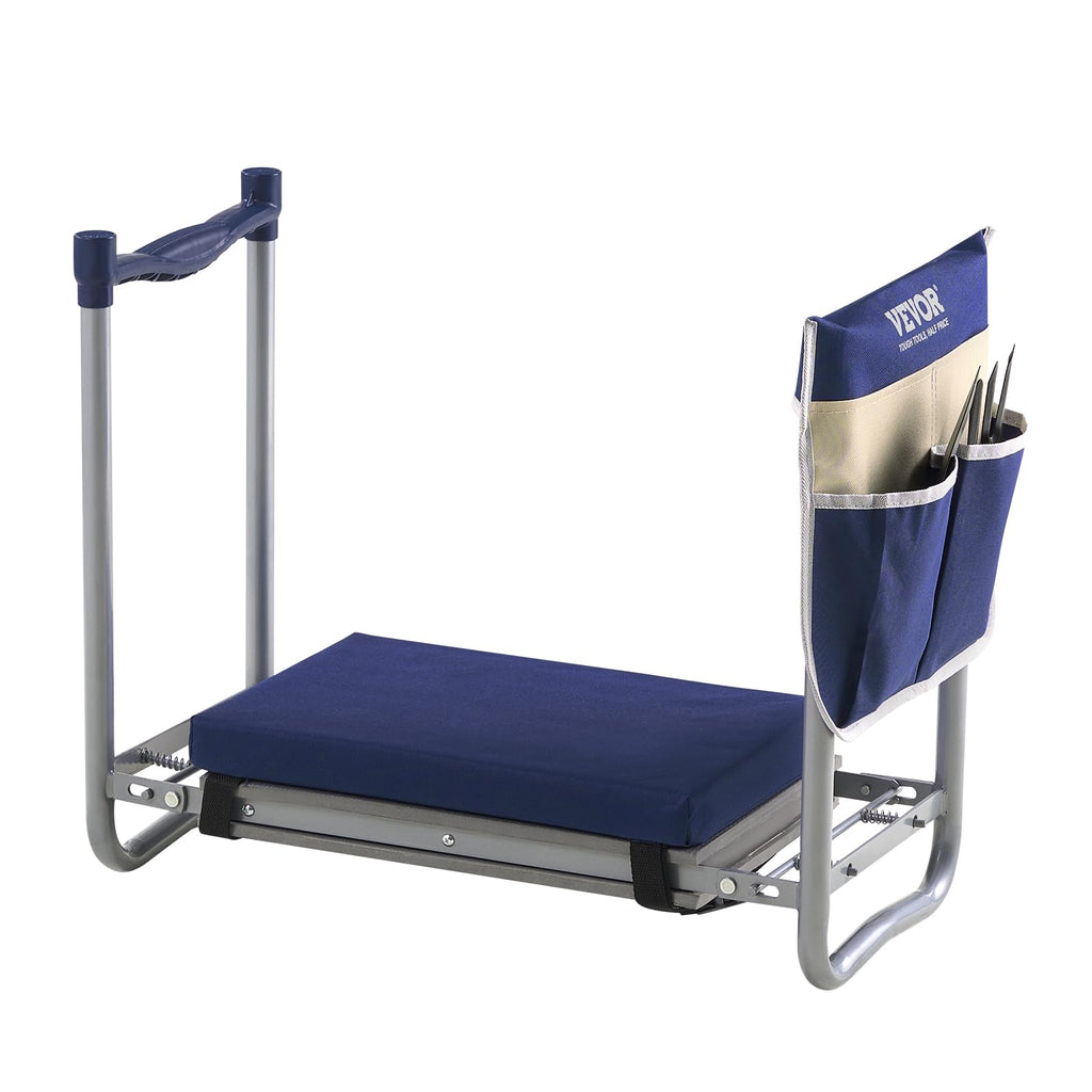 Folding Garden Kneeler and Seat with Tool Bags L7516