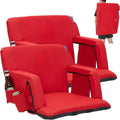 2 PCS Portable Folding Stadium Bleacher Chair O84024