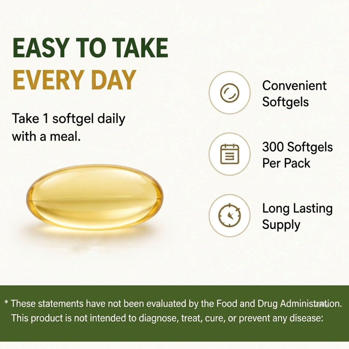 Odorless Aged Garlic Extract Supplement, 300 Softgels Z163299