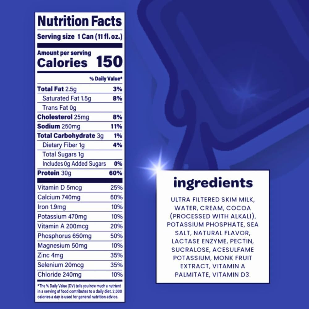 30g Protein Lactose Free Protein Shake 12 Cans D647